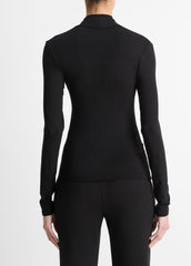Fixed Wrap Long-Sleeve Top in Long Sleeve | Vince near me