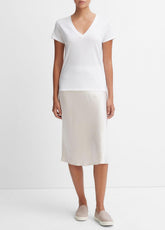 Essential Pima Cotton V-Neck T-Shirt in Short Sleeve | Vince outlet