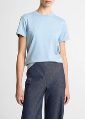 Pima Cotton Crew Neck T-Shirt in Short Sleeve | Vince on sale