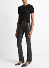 Stretch Leather Boot-Cut Pant in Trousers | Vince near me
