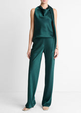 Colette High-Rise Fluid Satin Bias Pant in Trousers | Vince outlet