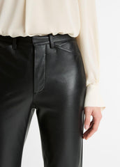 Leather Straight-Leg Trouser in Trousers | Vince for sale