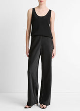 Colette High-Rise Fluid Satin Bias Pant in Trousers | Vince discount