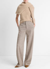 Donegal Wool-Blend Wide-Leg Trouser in Trousers | Vince discount