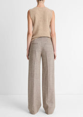 Donegal Wool-Blend Wide-Leg Trouser in Trousers | Vince discount