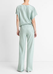 Colette High-Rise Fluid Satin Bias Pant in Trousers | Vince Online