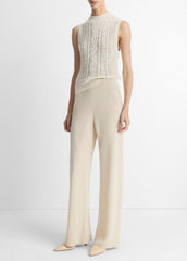 Colette High-Rise Crepe Bias Pant in Trousers | Vince Online