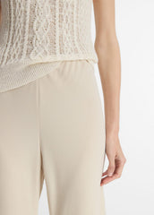 Colette High-Rise Crepe Bias Pant in Trousers | Vince Online