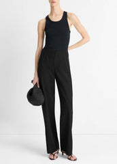 Cotton-Blend High-Waist Bias Pant in Trousers | Vince outlet