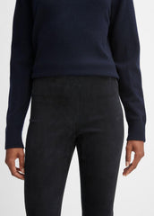 Stretch Suede Split Hem Crop Legging in Leggings | Vince for sale