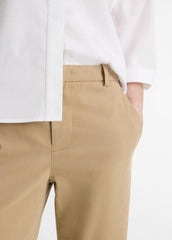 Avery Mid-Rise Italian Stretch-Cotton Chino Pant in Trousers | Vince on sale