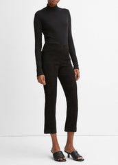 Stretch-Suede Cropped Flare Legging in Leggings | Vince discount
