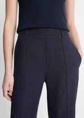 Grace Mid-Rise Linen-Blend Pull-On Pant in Trousers | Vince outlet