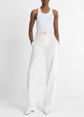 Linen-Blend High-Rise Pull-On Pant in Trousers | Vince near me
