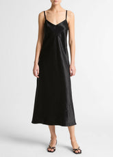 Satin V-Neck Slip Dress in Dresses | Vince for sale