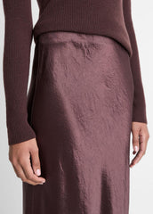 Satin Side-Slit Slip Skirt in Skirts | Vince Online
