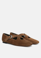 Cici Suede Flat in Loafers & Flats | Vince US