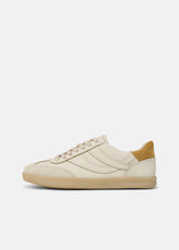 Oasis Contrast-Edge Leather & Suede Sneaker in Sneakers | Vince for sale