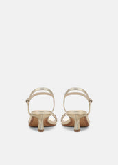 Tilda Metallic Leather Heeled Sandal in Heels | Vince near me