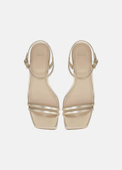 Tilda Metallic Leather Heeled Sandal in Heels | Vince near me