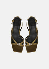 Tali Satin Slingback Sandal in Heels | Vince for sale