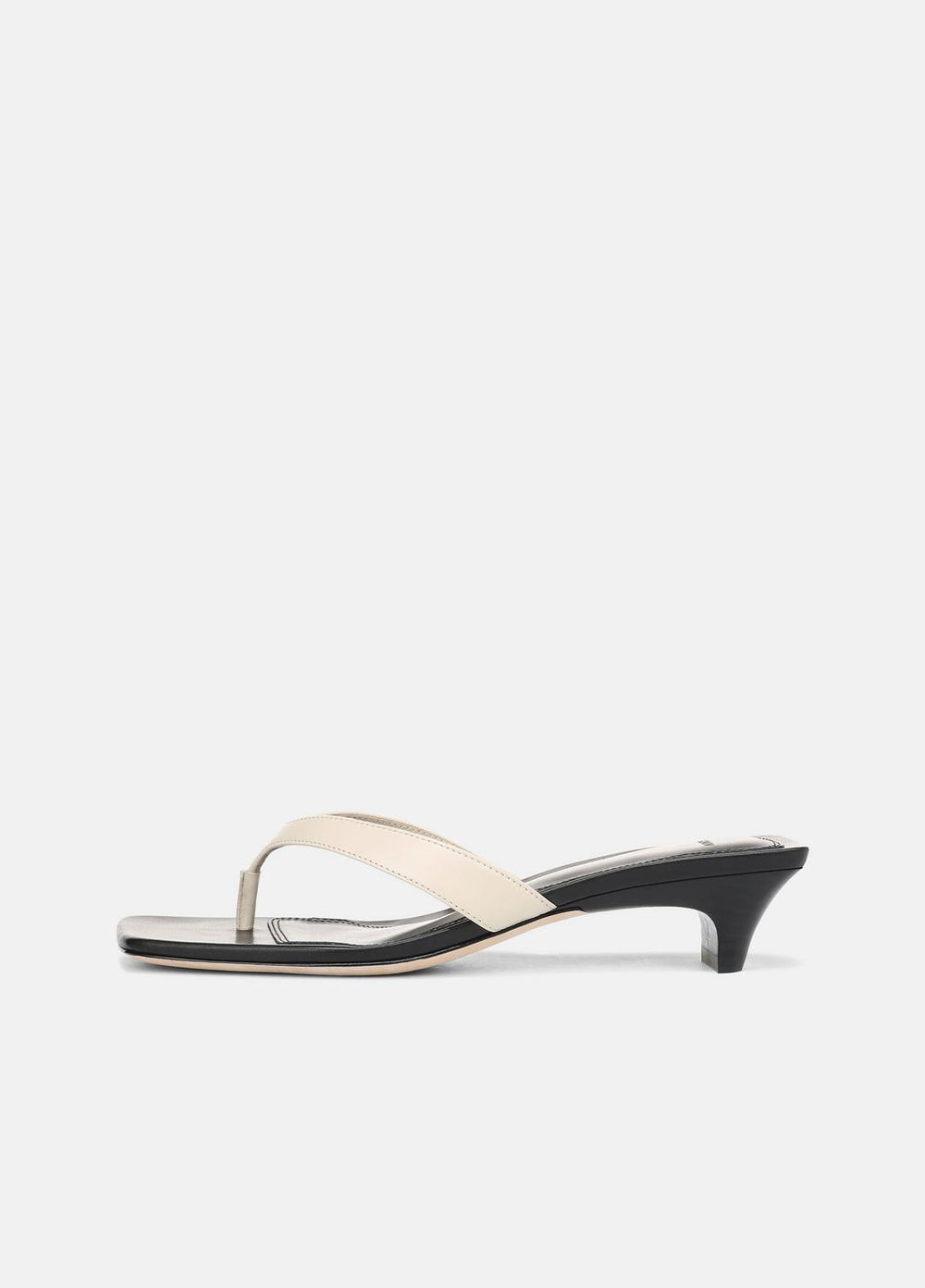 San Juan Leather Heeled Thong Sandal in Heels | Vince Online