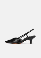 Levvy Croc-Embossed Leather Slingback Heel in Heels | Vince outlet