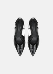 Levvy Croc-Embossed Leather Slingback Heel in Heels | Vince outlet