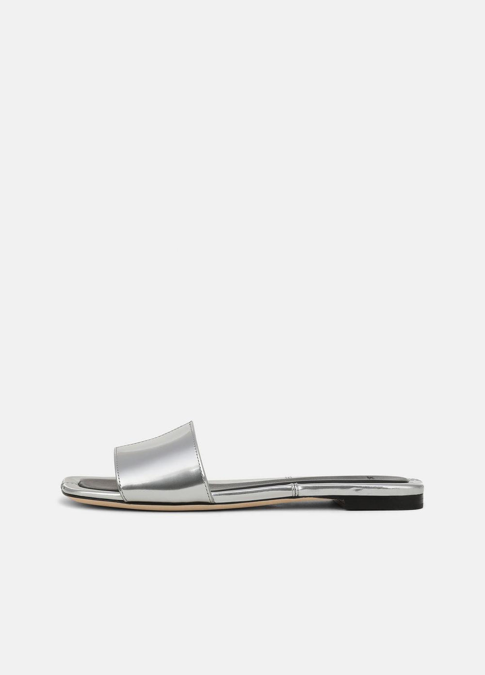 Valeria Metallic Leather Slide Sandal in Sandals | Vince for sale