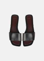 Valeria Leather Slide Sandal in Sandals | Vince discount