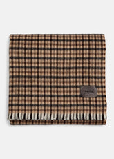 Gingham Wool-Cashmere Oversized Wrap in Scarves & Hats | Vince US