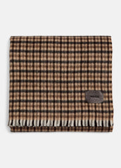 Gingham Wool-Cashmere Oversized Wrap in Scarves & Hats | Vince US