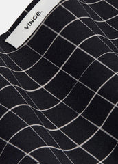 Trellis Plaid Cotton-Blend Headkerchief in Scarves & Hats | Vince US