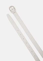 Women’s 20mm Stitched Lizard-Embossed Leather Belt in Belts | Vince US