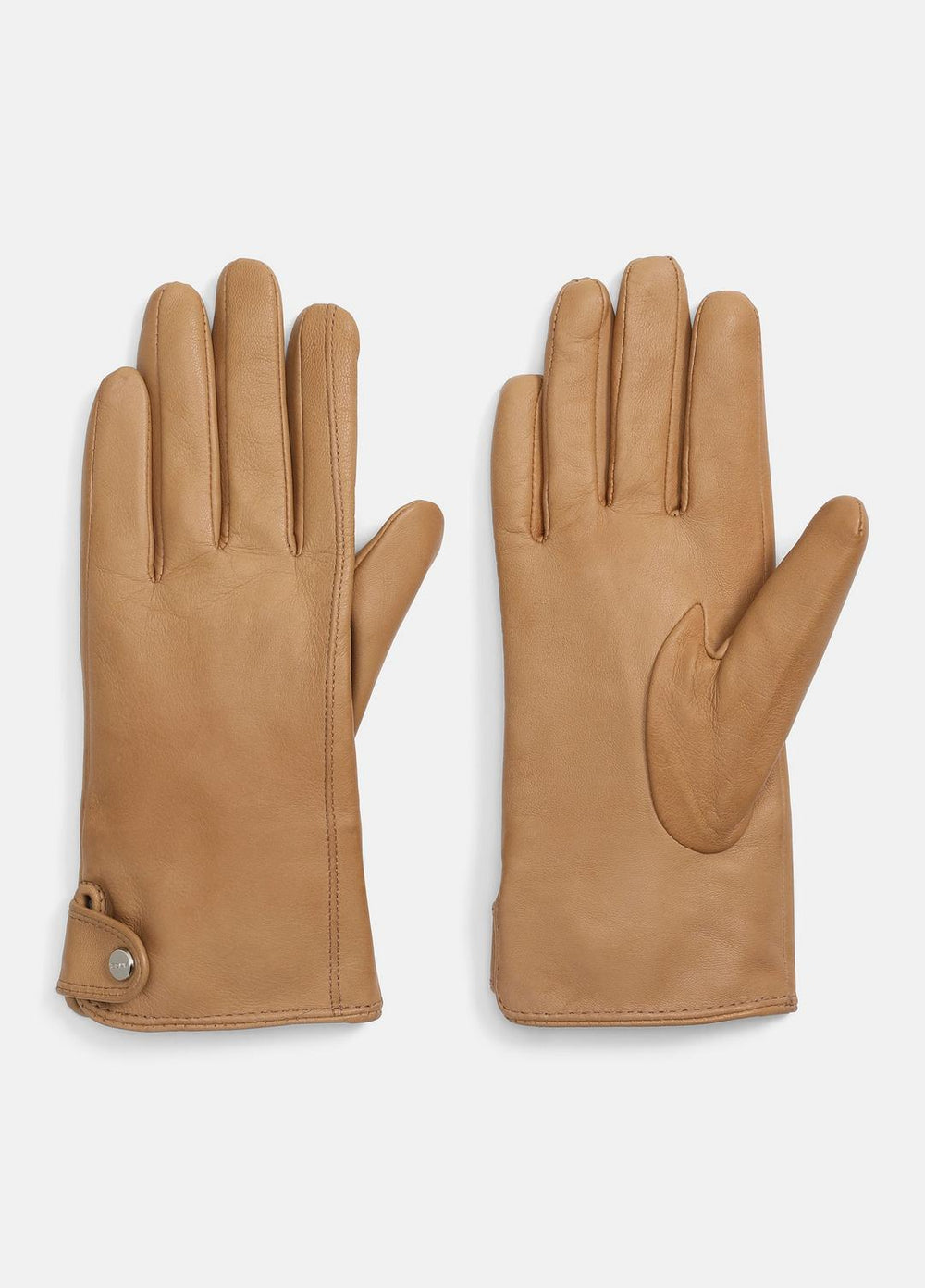 Cashmere-Lined Leather Snap Glove in Gloves | Vince sale