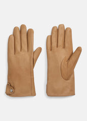 Cashmere-Lined Leather Snap Glove in Gloves | Vince sale