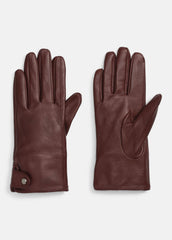 Cashmere-Lined Leather Snap Glove in Gloves | Vince discount