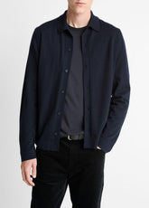 Featherweight Merino Wool-Cashmere Sweater Shirt in Long Sleeve | Vince sale