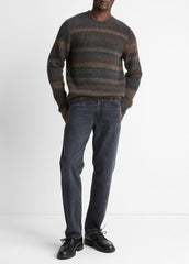 Space-Dye Shaker Wool-Blend Sweater in Crew Neck | Vince discount