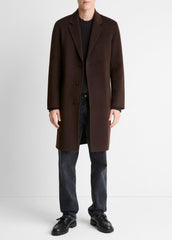Splittable Wool-Cashmere Single-Breasted Topcoat in Coats | Vince for sale