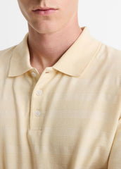 Jacquard-Stripe Cotton Long-Sleeve Polo Shirt in Long Sleeve | Vince Online