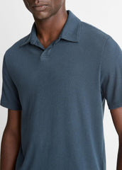 Cotton Johnny-Collar Polo Shirt in Henleys & Polos | Vince outlet