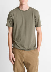 Pima Cotton Crew Neck T-Shirt in Short Sleeve | Vince Online