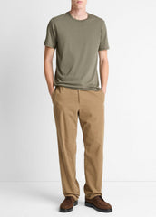 Pima Cotton Crew Neck T-Shirt in Short Sleeve | Vince Online