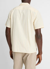 Union Stripe Cotton Short-Sleeve Loop-Collar Shirt in Short Sleeve | Vince sale