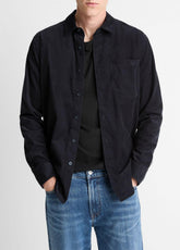 Italian Cotton Corduroy Button-Front Shirt in Long Sleeve | Vince discount