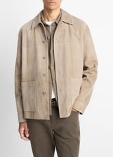 Suede Shirt Jacket in Shirt Jackets | Vince near me