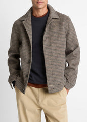 Houndstooth Bomber Jacket in Jackets | Vince on sale