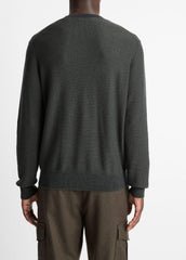 Geo-Jacquard Wool-Blend Crew Neck Sweater in Crew Neck | Vince Online