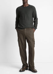 Geo-Jacquard Wool-Blend Crew Neck Sweater in Crew Neck | Vince Online